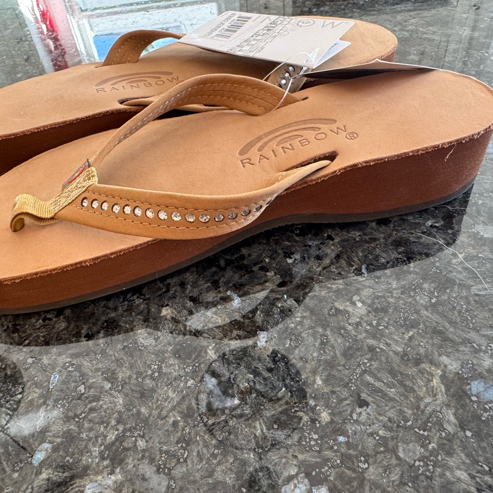 Rainbow Women's Tan Sandals - Picture 3 of 8